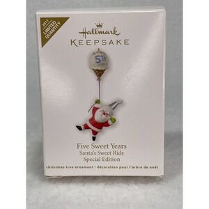 Hallmark Keepsake Five Sweet Years 2011 Santa's Sweet Ride Special Edition